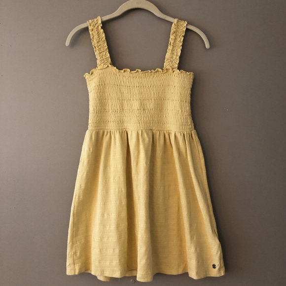 Roxy Hanging Ten Smocked Mini Dress. Size Medium - Picture 5 of 11